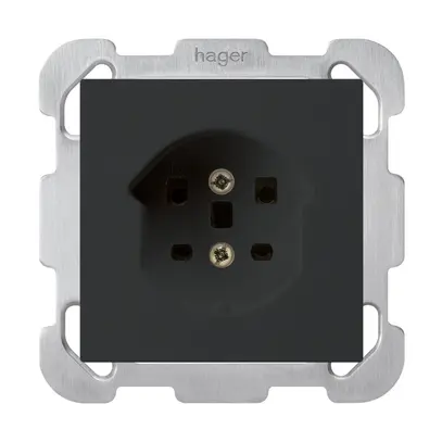 Presa INC kallysto T25 nero morsetti a vite con piastra di fissaggio 