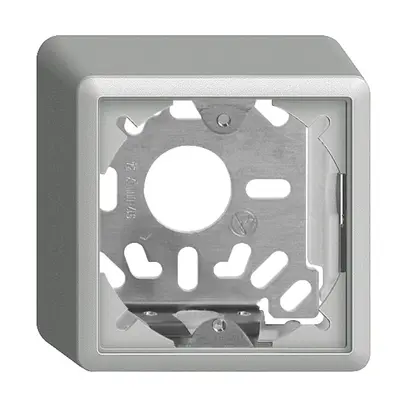 Cappa con piastra di base 54mm EDIZIOdue universale silver 