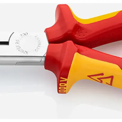 Pince pour téléphone KNIPEX avec dispositif de coupe VDE droit 200mm 