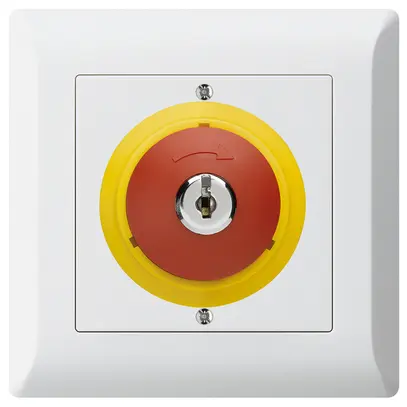 Contatto rotativo a chiave INC kallysto.line ARRESTO DI EMERGENZA bianco 