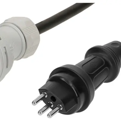 Câble de rallonge MH maxCAMP gomme 16A 230V T23/CEE 16/3 0.5m no 