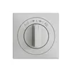 Kit frontale EDIZIOdue Auf->I<-Ab grigio chiaro 60×60mm per pulsante girevole 