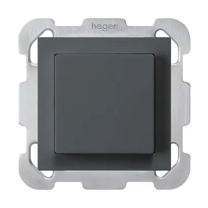 Poussoir ENC kallysto AR anthracite avec plaque de fixation 