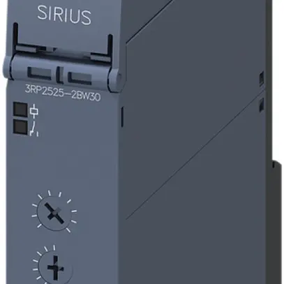 Relais temporisé Siemens SIRIUS 3RP25 12…240VUC 2C re 0.05s…100h à ressort 