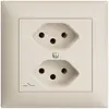 Prise ENC EDIZIOdue 2×T13 crema 1×S 