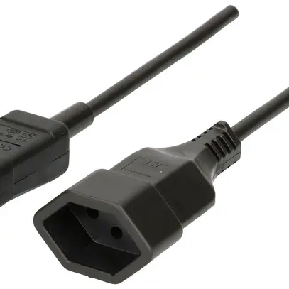 Câble d'appareil MAX HAURI Td 3×1mm² 2m noir fiche C14/T13 