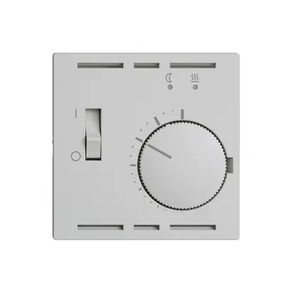 Kit frontale EDIZIOdue grigio chiaro, 60×60mm per termost.ambiente 