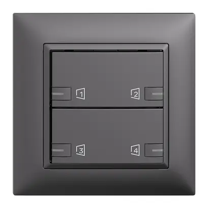 Kit montaggio INC EDIZIOdue zeptrionAIR, WLAN, RGB-LED, 2×tasto, 2×commando grs 