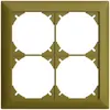 Cadre de recouvrement EDIZIOdue 2×2 olive 