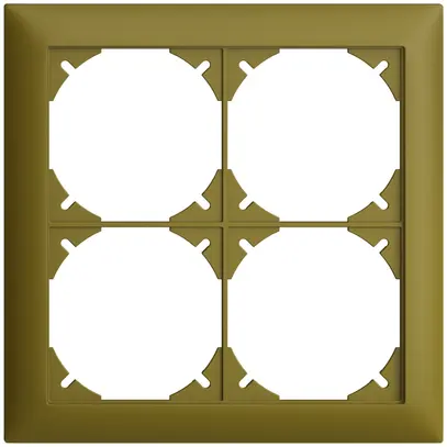 Cadre de recouvrement EDIZIOdue 2×2 olive 