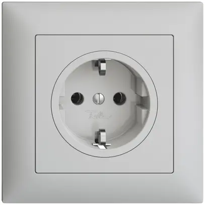 Presa SCHUKO INC EDIZIOdue FMI, 16A, 250VAC, L+N+PE grigio chiaro 