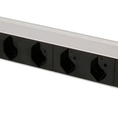 Presa multipla PDU 19" MH maxCONNECT 7×T13 1UA Td 3×1.5mm² 1×T12 3m alu/nero 
