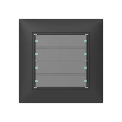 Pulsante INC SIDUS 4/8 con LED antracite 