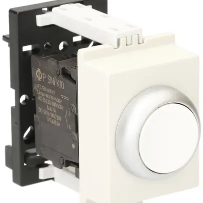 Pulsante AMD K&N, 1Ch 6A, 2UM, calotta bianco 