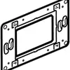 Placca di fissaggio Legrand per Batibox 1×3mod 