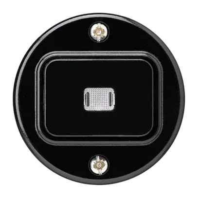 Insert pour contact à poussoir lum.ENC basico C/1L noir 