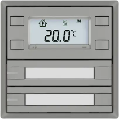 RTH-Taster EDIZIO.liv SNAPFIX® m.RGB-LED Pap.2×Taste 2-Tbed.hgu 