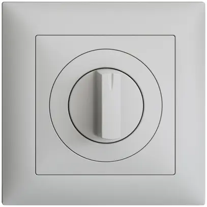 Kit front.INC EDIZIOdue grigio chiaro 88×88mm per interr.rotativo 