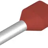Zwillings-Aderendhülse Weidmüller H isoliert 2×1mm² 8mm rot DIN lose 