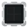 Pulsante KNX INC Hager BA basico B quadruplo 77×77mm nero 
