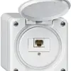 Scatola di raccordo AP robusto IP55 bianco 1×RJ45/u 
