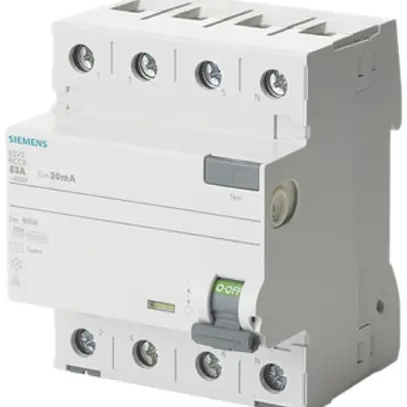 Interrupteur différentiel Siemens SENTRON 3LN 30mA/25A typeA 