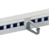 Pannello patch 19"R&M 1UA Rack 16×RJ45/u freenet cat.6 grigio 