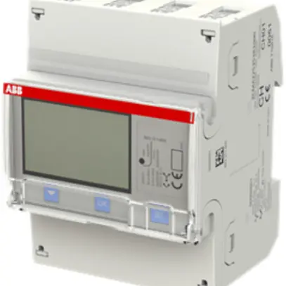 Contatore d'energia AMD ABB iBus B23 311-600, 3×65A Argento 2DI/2DO METAS 