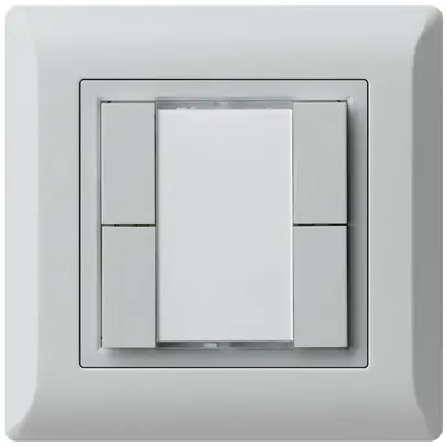 Poussoir universel ENC 4×kallysto.line avec LED gris clair 
