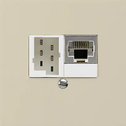 Boîte ENC kallysto 1×RJ45s+1×TT83 beige 