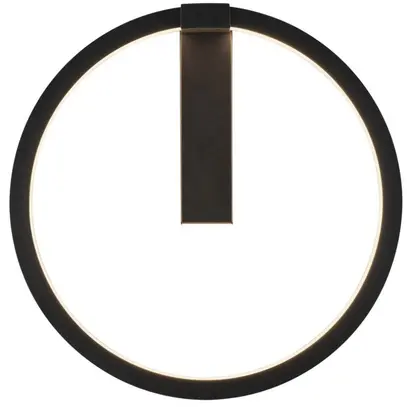 Plafoniera/lpda a muro LED SLV ONE 40 DALI 14W 770lm 3000/4000K Ø400×75mm nero 