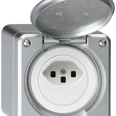 Prise AP robusto type 23 aluminium 