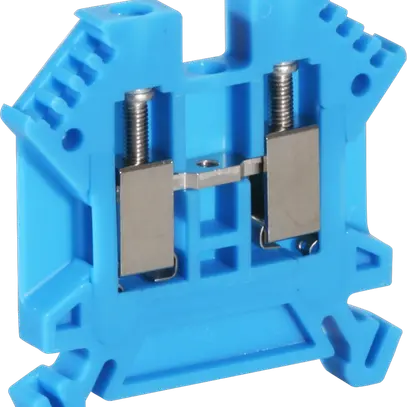 Morsetto di passaggio componibile Woertz 0.5…4mm² 32A 1000V vite 2×1 DIN 35mm bl 