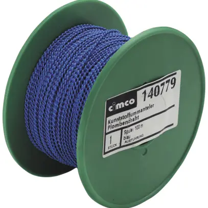 Filo per sigilli CIMCO 0.5×0.6 mm 100m blu 