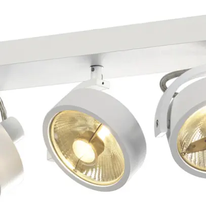 Plafoniera SLV KALU QPAR, 3×GU10 75W IP20 bianco opaco 