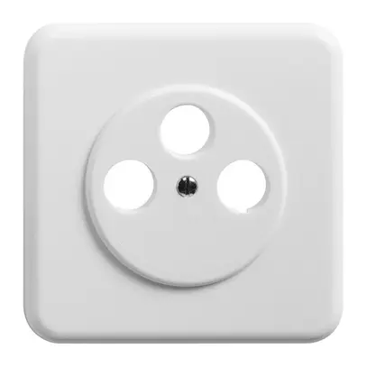 Plaque de recouvrement TV/R/SAT pour do 53 blanc 