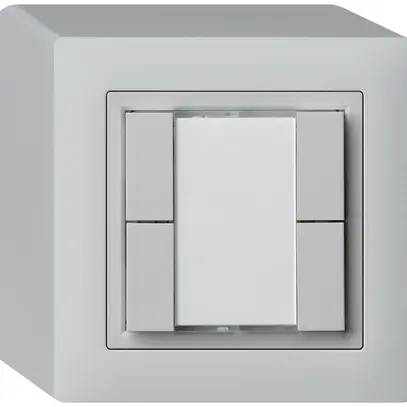 Pulsante universale AP 4×KAL senza LED grigio chiaro 