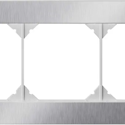 En-tête ENC EDIZIO.liv prestige SNAPFIX® 1×3 94×214mm acier chromé poncé 