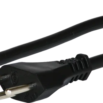 Apparatekabel Td3×1mm² 2m schwarz Stecker T12 