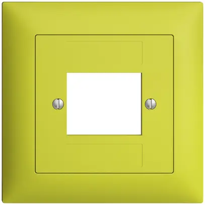 Kit frontale EDIZIOdue lemon 88×88mm 4×RJ45 