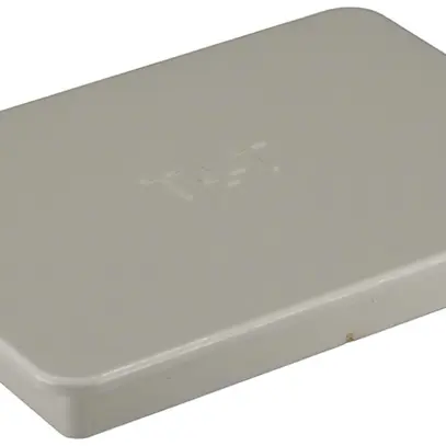 Couvercle pour boîte de passage AP Weidmann, 90×64mm, blanc 