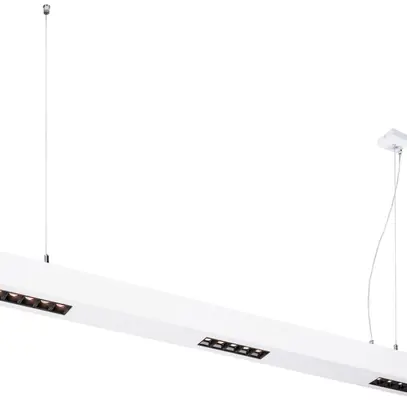 LED-Pendelleuchte SLV Q-LINE PD BAP 45W 3000K 2100lm 1000×60×60  30° weiss 