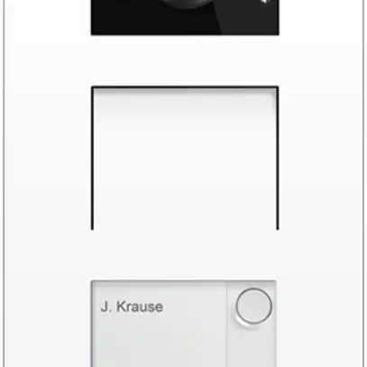 Stazione esterno video ABB-Welcome IP, 1 tasto, induzione, 1/3, bianco 