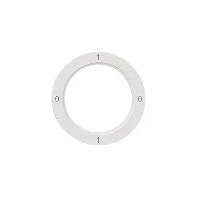 Disco indicatore NEVO, p.interruttore rotativo, 0-1-0-1, bianco 