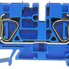 Borne de passage joignable WZ 0.5…6mm² 50A 600V ressort 2×1 rail DIN 35mm bl 
