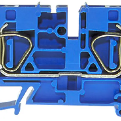 Morsetto di passaggio componibile Woertz 0.5…6mm² 50A 600V molla 2×1 DIN 35mm bl 