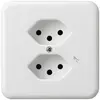 Presa INC basico 2×tipo 13S bianco per BOMI 
