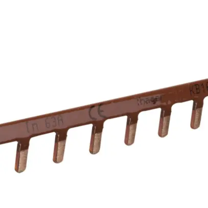 Kammschiene Hager 1L Stift 10mm² 63A 228×13mm 