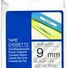 Schriftbandkassette Brother TZe-121 9mm×8m, transparent-schwarz 