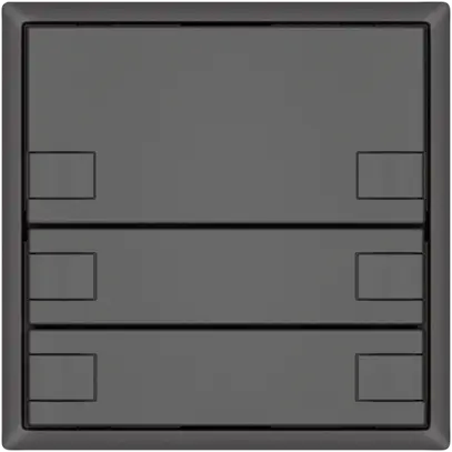 Poussoir KNX RGB EDIZIO.liv SNAPFIX® capteur temp.s.LED 6× comm.1T grf 